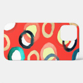 水カラフル色アキアレルシームレスパターン Case-Mate iPhoneケース (裏面 (横))