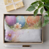 水カラフル色イースターエッグとバニー 薄葉紙 (ギフト)