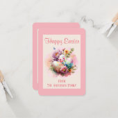 水カラフル色イースターエッグイースターカード カード (正面/裏面インサイチュ)