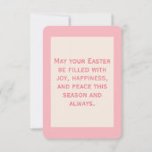 水カラフル色イースターエッグイースターカード カード (裏面)