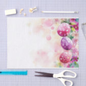 水カラフル色イースターエッグ 薄葉紙 (クラフト)