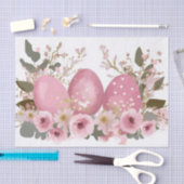 水カラフル色イースターエッグ 薄葉紙 (クラフト)