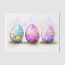 水カラフル色イースターエッグ 薄葉紙