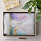 水カラフル色イースターエッグ 薄葉紙 (ギフト)