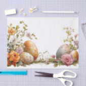 水カラフル色イースターエッグ 薄葉紙 (クラフト)