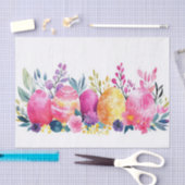 水カラフル色イースターエッグ 薄葉紙 (クラフト)