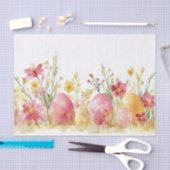 水カラフル色イースターエッグ 薄葉紙 (クラフト)