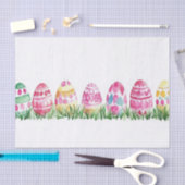 水カラフル色イースターエッグ 薄葉紙 (クラフト)