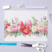 水カラフル色イースターエッグ 薄葉紙 (クラフト)