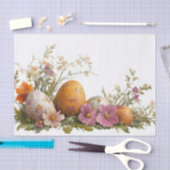 水カラフル色イースターエッグ 薄葉紙 (クラフト)