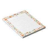 水カラフル色カボチャ ノートパッド (アングル)