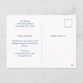 水カラフル色クリスマスツリーのカスタマイズ可能 シーズンポストカード (裏面)