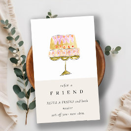 水カラフル色ケーキベーカリー友達を参照 名刺