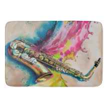 水カラフル色サクソフォンスプラッシュ