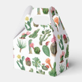 水カラフル色サボテンと多肉花 フェイバーボックス (裏面サイド)