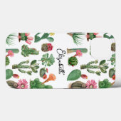 水カラフル色サボテンと多肉花 Case-Mate iPhoneケース (裏面 (横))