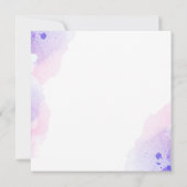 水カラフル色サンキューカード サンキューカード (裏面)