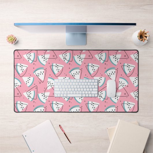 水カラフル色スイカ デスクマット (オフィス1)