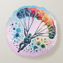 水カラフル色スカイダイバー