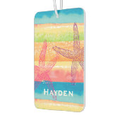 水カラフル色ストライプ魚パーソナライズされた カーエアーフレッシュナー (左)