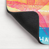 水カラフル色ストライプ魚パーソナライズされた マウスパッド (コーナー)