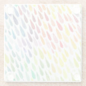 水カラフル色スプラッシュセット ガラスコースター (裏面)