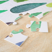 水カラフル色スプラッシュセット ジグソーパズル (側面)