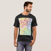 水カラフル色スプラッシュセット Tシャツ (正面フル)