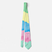 水カラフル色スプラッシュ ネクタイ (裏面)