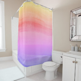水カラフル色デザイン シャワーカーテン