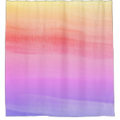 水カラフル色デザイン シャワーカーテン (正面)