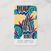 水カラフル色トレンディー抽象芸術レトロヴィンテージ 名刺 (正面)