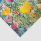 水カラフル色ハートティッシュペーパー 薄葉紙 (詳細)