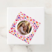 水カラフル色ハート母の日の写真 フェイバータグ (インサイチュ)