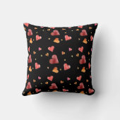 水カラフル色ハート装飾用クッション クッション (裏面)