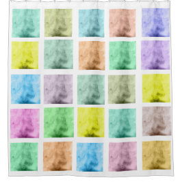 水カラフル色パターンシャワーカーテンC シャワーカーテン