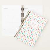 水カラフル色パターンプランナー プランナー手帳 (ディスプレー)