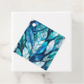 水カラフル色フェザーアートギフトラベル フェイバータグ (インサイチュ)