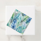 水カラフル色フェザーアートギフトラベル フェイバータグ (インサイチュ)