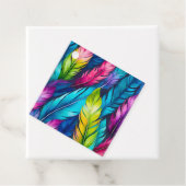 水カラフル色フェザーアートギフトラベル フェイバータグ (インサイチュ)