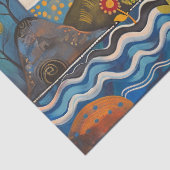 水カラフル色フォークアートライトハウス 薄葉紙 (詳細)