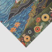 水カラフル色フォークアートライトハウス 薄葉紙 (詳細)