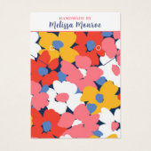 水カラフル色フラワーズネックレスジュエリー (正面)