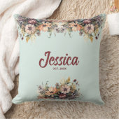 水カラフル色フラワー装飾用クッション クッション (ブランケット)