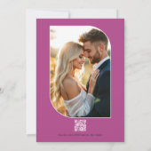 水カラフル色フローラメキシカン結婚フィエスタ 招待状 (裏面)