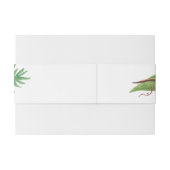 水カラフル色フローラ結婚のベリーバンド 招待状ベリーバンド (裏面例)