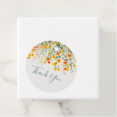 水カラフル色フローラ結婚の感謝 フェイバータグ (インサイチュ)