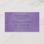 水カラフル色フローラ 名刺 (裏面)