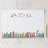 水カラフル色ブック先生名 ペーパーパッド (インサイチュ)