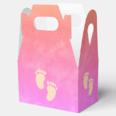 水カラフル色ベビーシャワーカスタム フェイバーボックス (オープン)